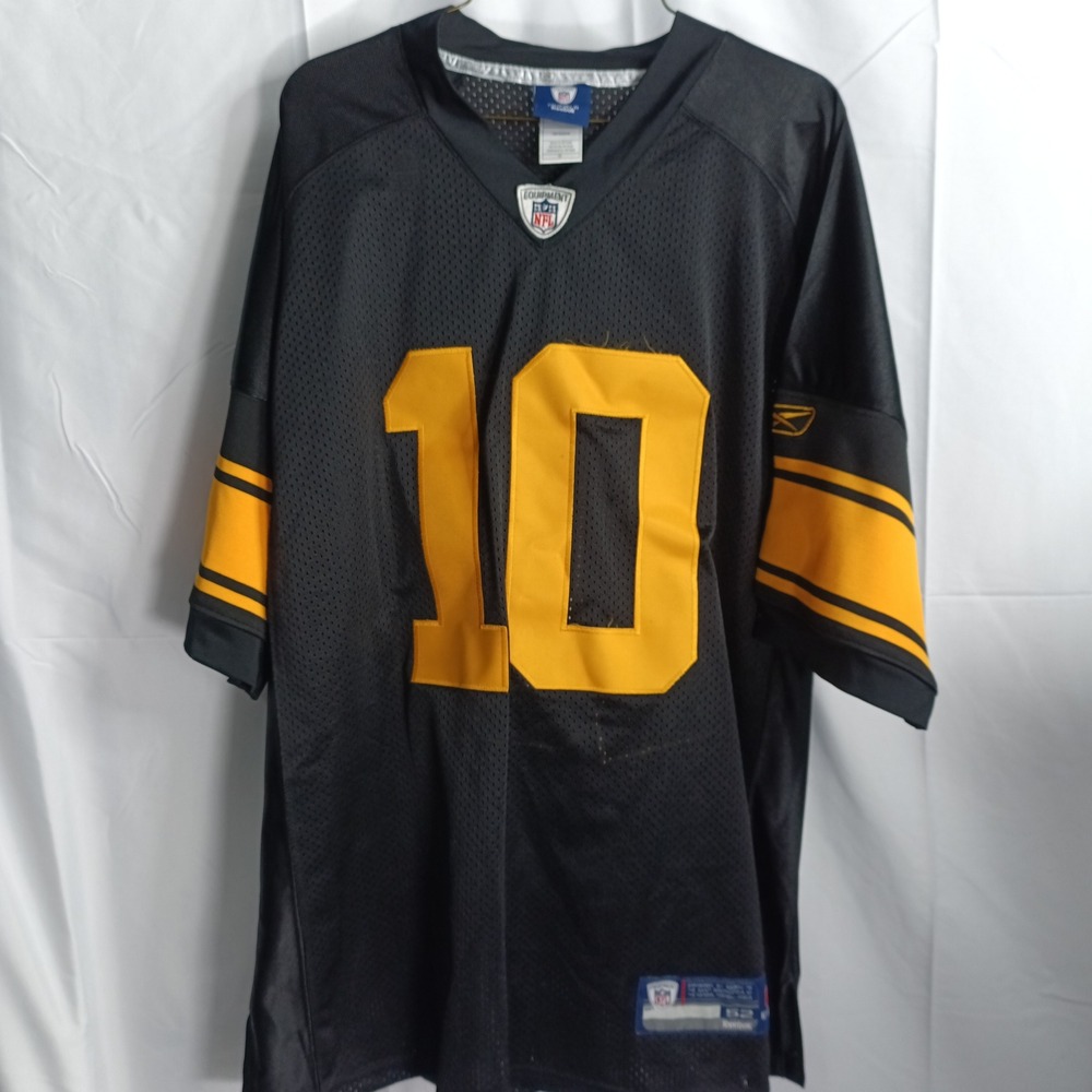 Reebok NFL Onfield Pittsburgh Steelers Santonio Holmes 10 Jersey Mens 52 Black